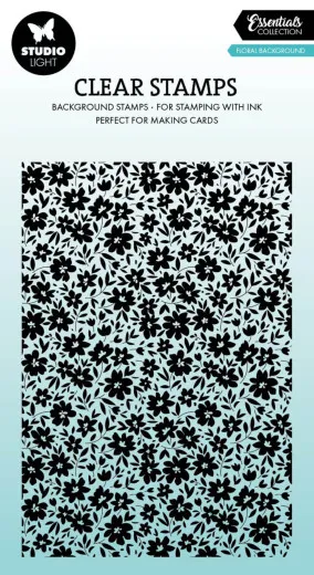 Studio Light - Clear Stamps - Essentials - Flower Background