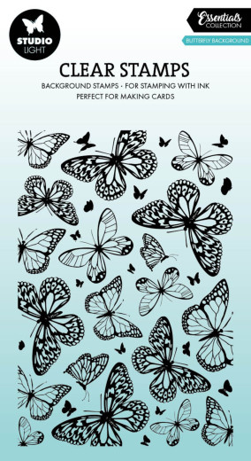 Studio Light - Clear Stamps - Essentials - Butterfly Background