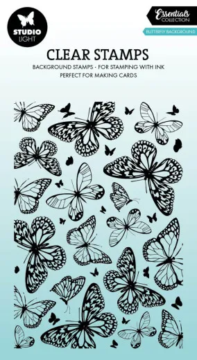 Studio Light - Clear Stamps - Essentials - Butterfly Background