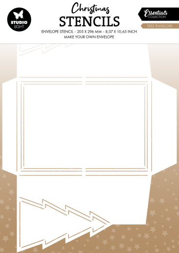 Studio Light - Christmas Stencil - Tree Envelope