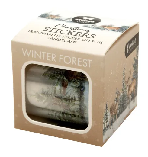 Studio Light - Transparent Stickers on Roll - Winter Forest