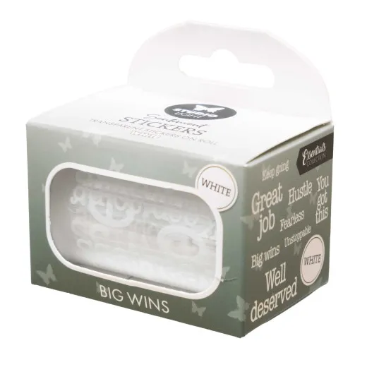 Studio Light - White Transparent Stickers on Roll - Big Wins