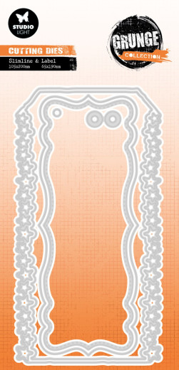 Studio Light - Cutting Dies - Grunge Collection Nr. 1014 - Slimline & Label Star