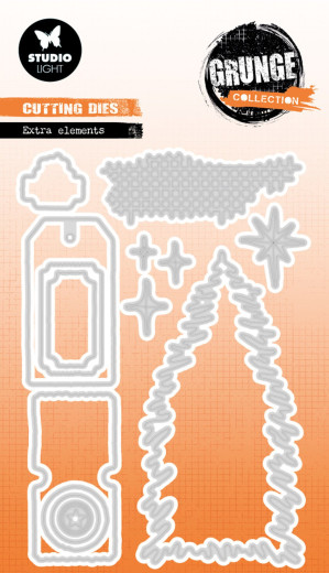 Studio Light - Cutting Dies - Grunge Collection Nr. 1015 - Extra Elements