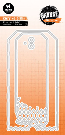 Studio Light - Cutting Dies - Grunge Collection Nr. 997 - Slimeline & Label