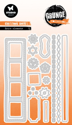 Studio Light - Cutting Dies - Grunge Collection Nr. 998 - Extra Elements