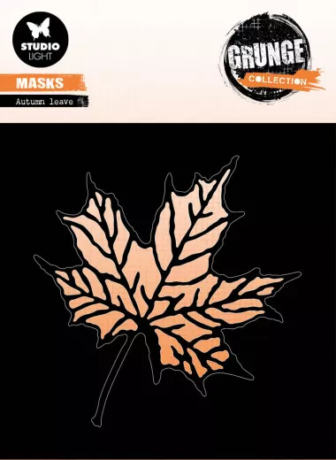 Studio Light Mask Stencil - Grunge Collection Nr. 203 - Autumn Leave