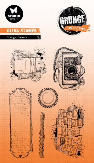 Studio Light Clear Stamps - Grunge Collection Nr. 736 - Grunge Camers