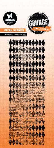 Studio Light Clear Stamps - Grunge Collection Nr. 825 - Diamond Pattern