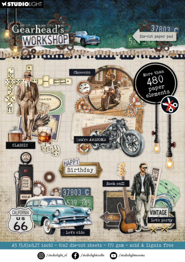 Studio Light - Die-Cut Paper Pad - Gearhead's Workshop