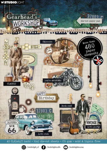 Studio Light - Die-Cut Paper Pad - Gearhead's Workshop