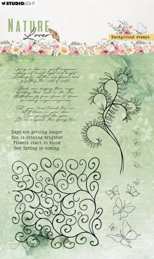 Studio Light Clear Stamps - Nature Lover Nr. 594 - Background Stamps