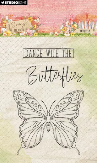 Studio Light - Clear Stamps - Spring Meadow Nr. 774 - Butterfly