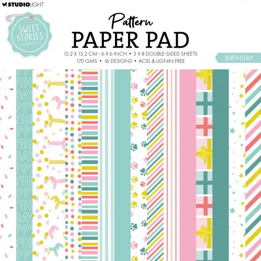 Studio Light 6x6 Paper Pad - Sweet Stories Nr. 180 - Pattern Paper