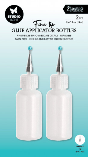 Studio Light - Glue Application Bottles Ultra Fine Tip