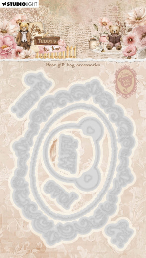 Studio Light - Cutting Dies - Teddy's Tea Time - Bear Gift Bag Accesories