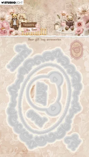 Studio Light - Cutting Dies - Teddy's Tea Time - Bear Gift Bag Accesories