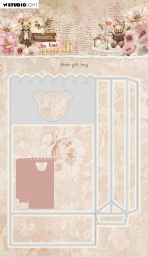 Studio Light - Cutting Dies - Teddy's Tea Time - Bear Gift Bag