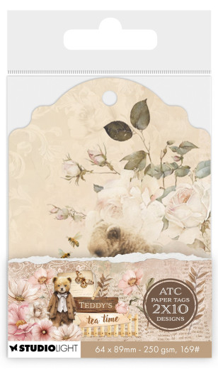 Studio Light - Teddy's Tea Time - ATC Paper Tags