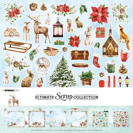 Studio Light 12x12 Paperset - Ultimate Scrap Collection Nr. 29 - Christmas