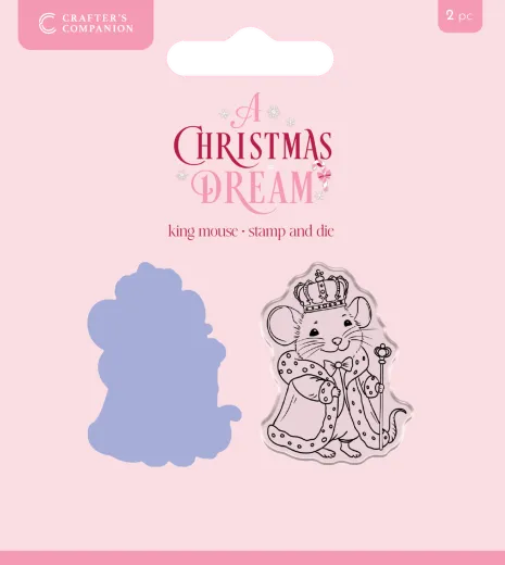 Clear Stamp & Cutting Die - A Christmas Dream - King Mouse