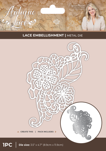 Metal Die - Antique Lace - Lace Embellishment
