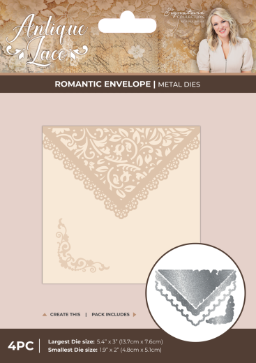 Metal Die - Antique Lace - Romantic Envelope