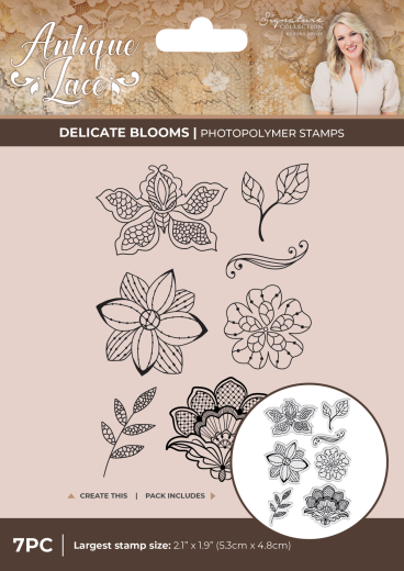 Clear Stamps - Antique Lace - Floral Lace
