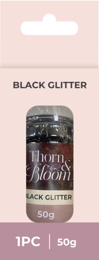 Glitter - Thorn & Bloom - Black Glitter