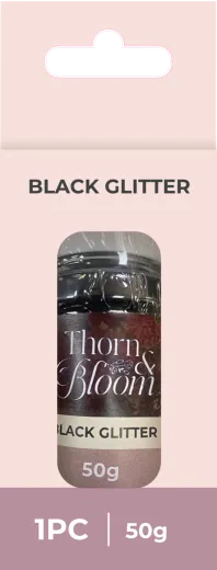 Glitter - Thorn & Bloom - Black Glitter