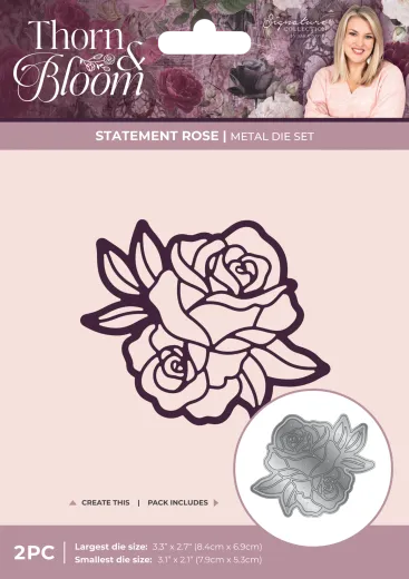 Metal Die - Thorn & Bloom - Statement Rose