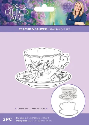 Stamp and Die Set - The Gilded Age - Teacup & Saucer