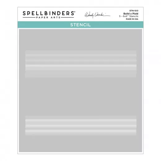 Spellbinders - Stencil - Layered Plaid Builder