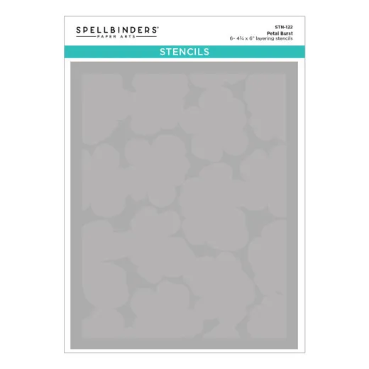 Spellbinders - Layered Stencil - Poppy Song - Petal Burst