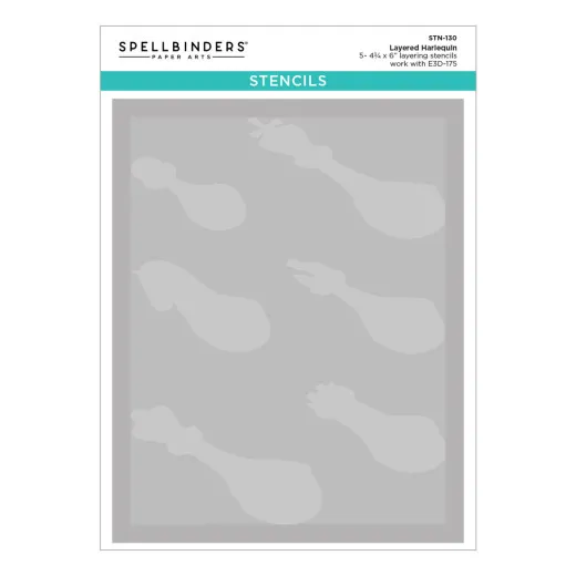 Spellbinders - Layered Stencil - Checkmate - Harlequin by Spellbinders