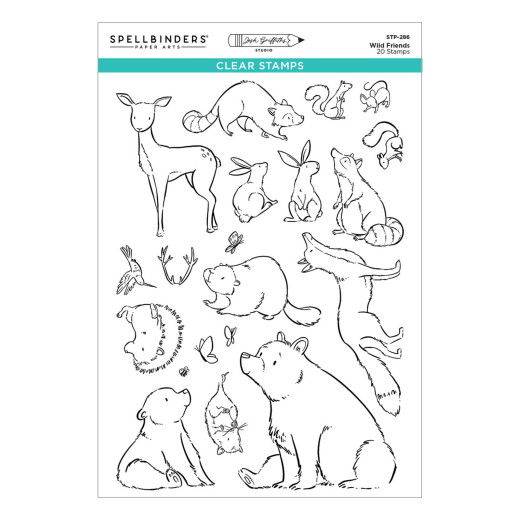 Spellbinders Clear Stamps - Storybook Illustrations - Wild Friends by Josh Griffiths