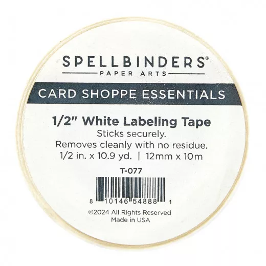 Spellbinders - White Labeling Tape