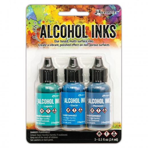 Alcohol Ink Kit - Teal Blue Spectrum