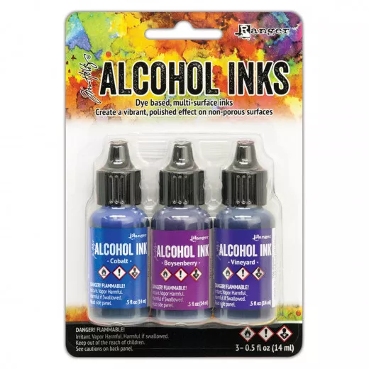 Alcohol Ink Kit - Indigo Violet Spectrum