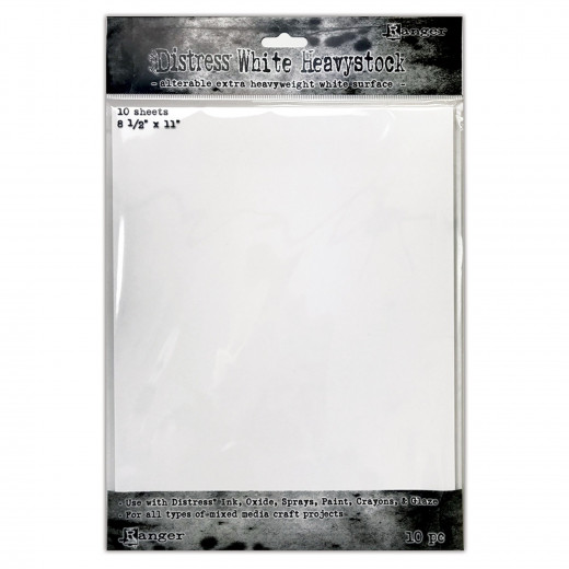 Tim Holtz Distress White Heavystock