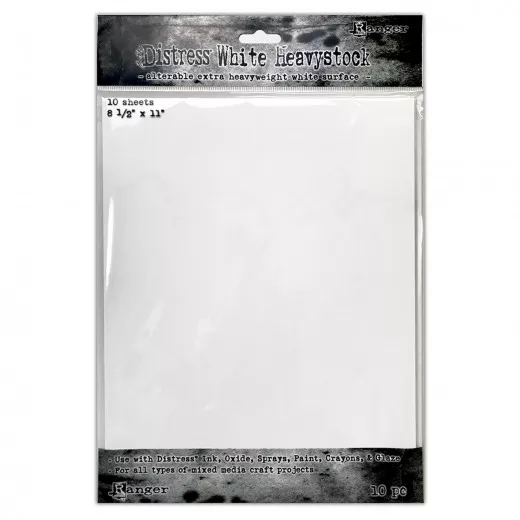 Tim Holtz Distress White Heavystock