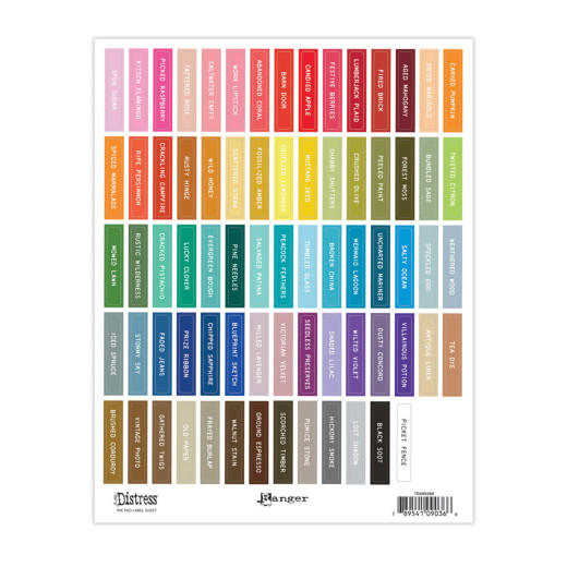 Tim Holtz Distress Ink Pad Label Sheet White