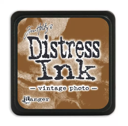 Distress Mini Ink Kissen - Vintage Photo