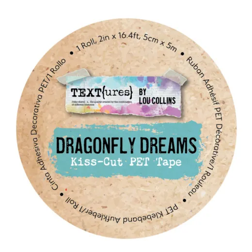 TEXT{ures} - Kiss-Cut PET Tape - Dragonfly Dreams by Lou Collins