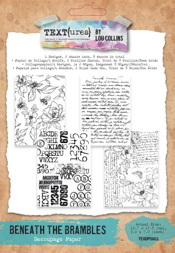TEXT{ures} - Decoupage Paper - Beneath the Brambles