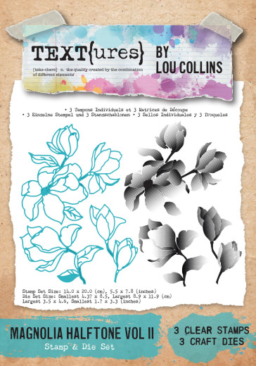 TEXT{ures} - Stamp & Die Set - Dragonfly Dreams - Magnolia Halftone Vol II by Lou Collins