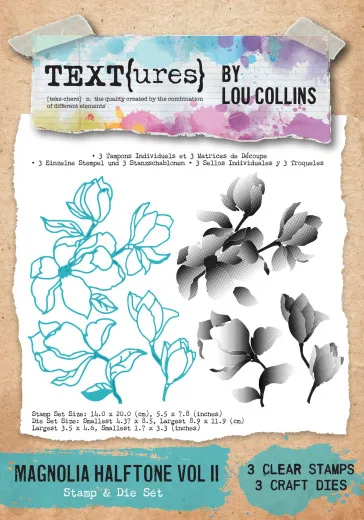 TEXT{ures} - Stamp & Die Set - Dragonfly Dreams - Magnolia Halftone Vol II by Lou Collins