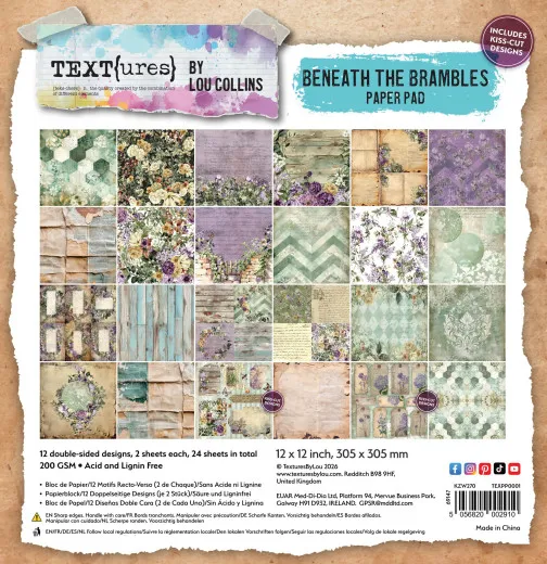 TEXT{ures} - Beneath the Brambles - 12x12 Paper Pack
