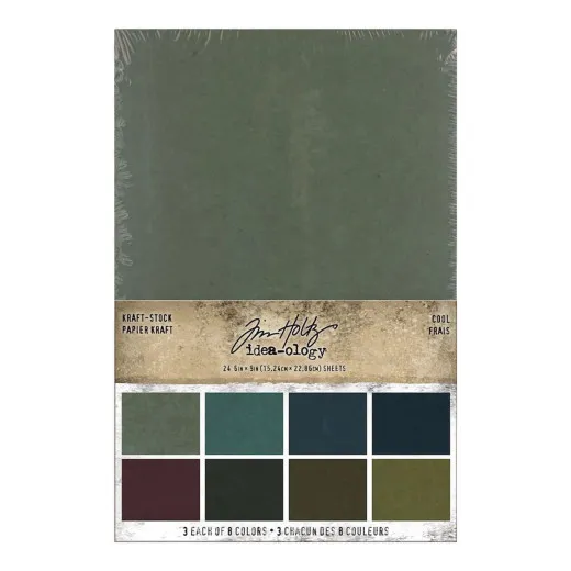 Idea-Ology Kraft-Stock Stack 6x9 Cardstock Pad - Cool