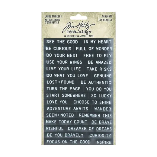 Idea-Ology Sentiments Label Sticker - Thoughts